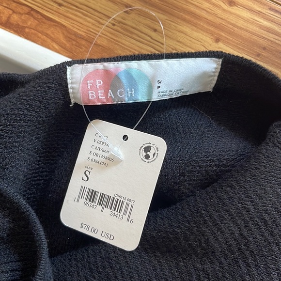 NWT Free People Kristy Sweater Midi in Black - Picture 5 of 7